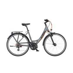   KTM  LIFE JOY UNISEX KERÉKPÁR steelgrey matt (black+orange) 3x8 Shimano Altus váltó