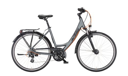 KTM  LIFE JOY UNISEX KERÉKPÁR steelgrey matt (black+orange) 3x8 Shimano Altus váltó