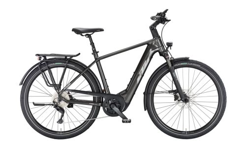KTM MACINA STYLE 740 FÉRFI E-BIKE MACHINE GREY (SILVER+BLUE) SH DEORE 10 + BOSCH PT-CX7I4