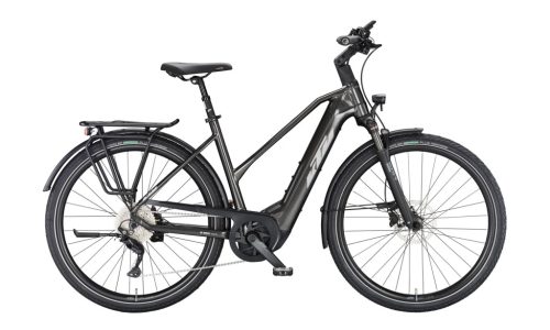 KTM MACINA STYLE 740 NŐI E-BIKE MACHINE GREY (SILVER+BLUE) SH DEORE 10 + BOSCH PT-CX7I4