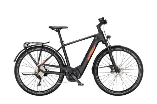 KTM MACINA SPORT CX750 LTD64 FÉRFI BLACK MATT (ORANGE+WHITE) SH DEORE 10 + BOSCH PT-CX7R4