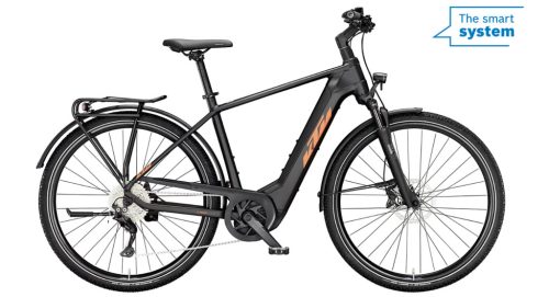 KTM MACINA SPORT CX750 LTD64 FÉRFI BLACK MATT (ORANGE+WHITE) SH DEORE 10 + BOSCH PT-CX7R4