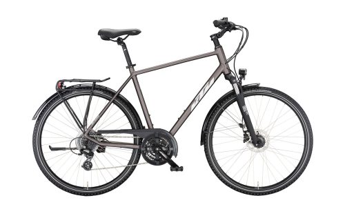 KTM LIFE RIDE FÉRFI KERÉKPÁR elderberry matt (silver+orange) 3x8 Shimano Acera