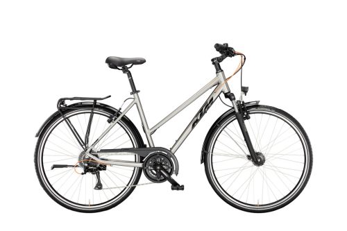 KTM LIFE JOY CORE GREY (BLACK+ORANGE) NŐI KERÉKPÁR 2X8 SHIMANO ACERA VÁLTÓVAL