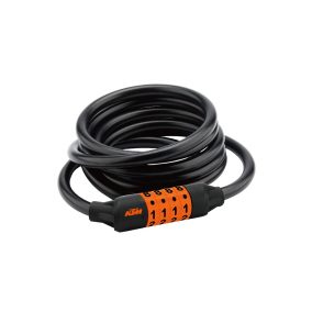 KTM SMART KABELSCHLOSS MIT NUMMER, 6X1200 SCHWARZ 4429702