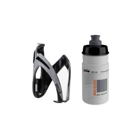 KTM BOTTLE+CAGE SET 350 ML