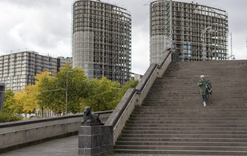 CUBE 23 Nulane velvetblue ́n ́black Trapeze 47 cm / XS