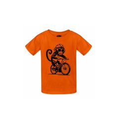 FACTORY WILD YOUTH SHIRT MONKEY, FIRE ORANGE GYEREK PÓLÓ