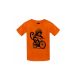 FACTORY WILD YOUTH SHIRT MONKEY, FIRE ORANGE GYEREK PÓLÓ